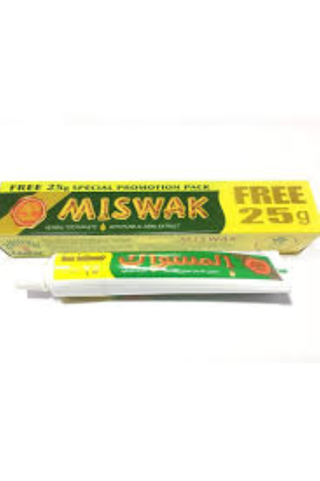 MISWAK HERBAL TOOTHPASTE 50G+25GFREE